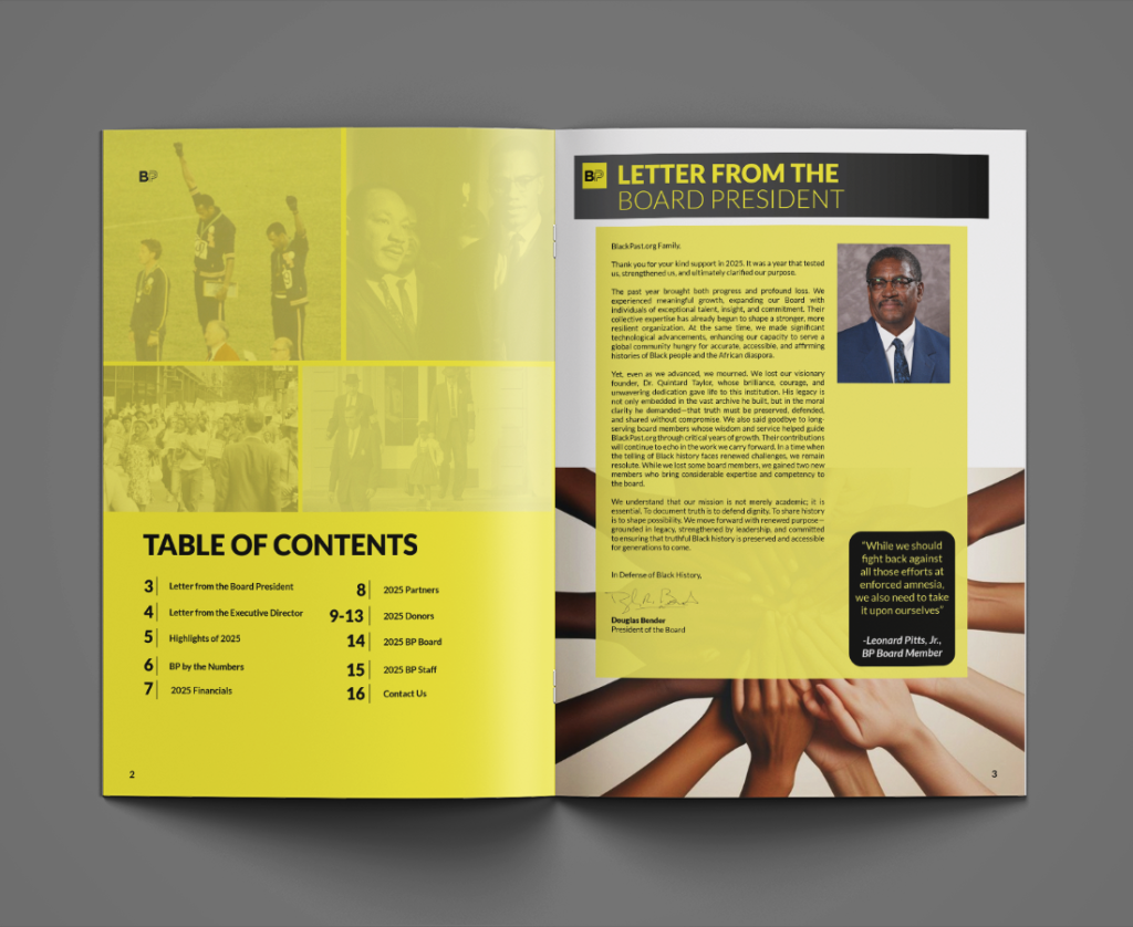 Black Past Annual Report