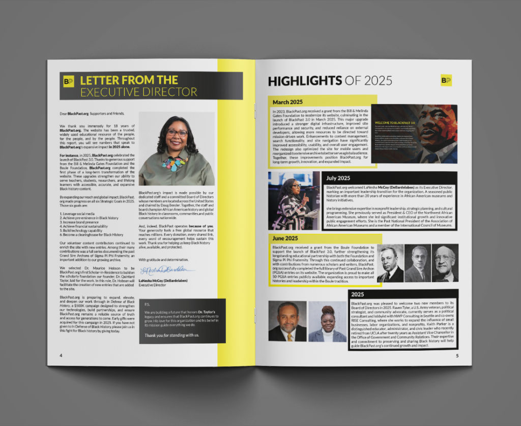 Black Past Annual Report
