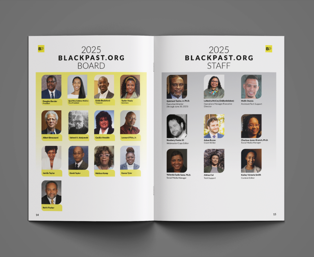 Black Past Annual Report