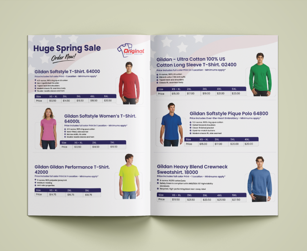 Original T Shirt Brochure
